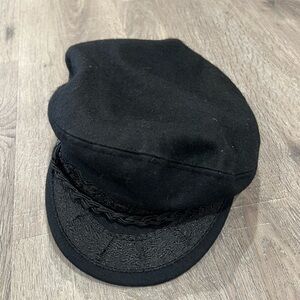 AEGEAN Athens SF Greek Fisherman’s Cap Wool Blend Black Hat